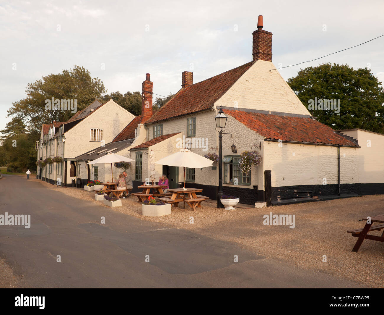 The Lifeboat Inn a popular and historic pub hotel and restaurant at Thornham North Norfolk now owned by Marco Pierre White Stock Photo