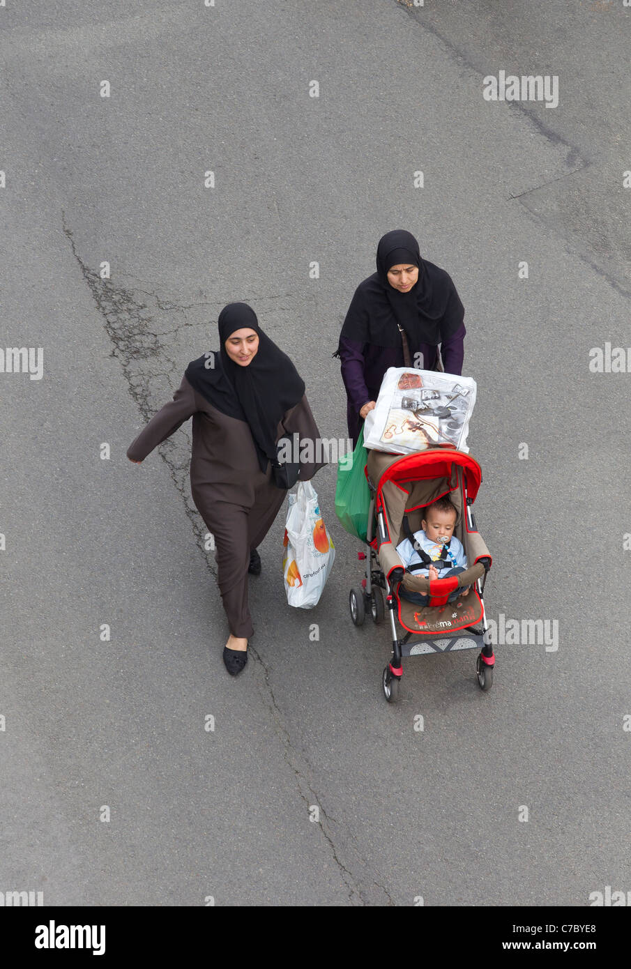 two muslim women Stock Photo