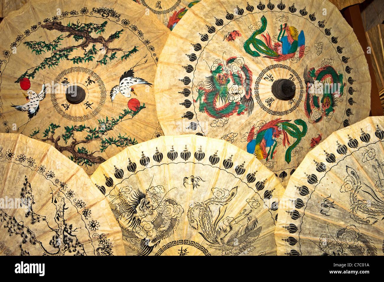 Parasols, Umbrellas, Chiang Mai, Thailand Stock Photo - Alamy