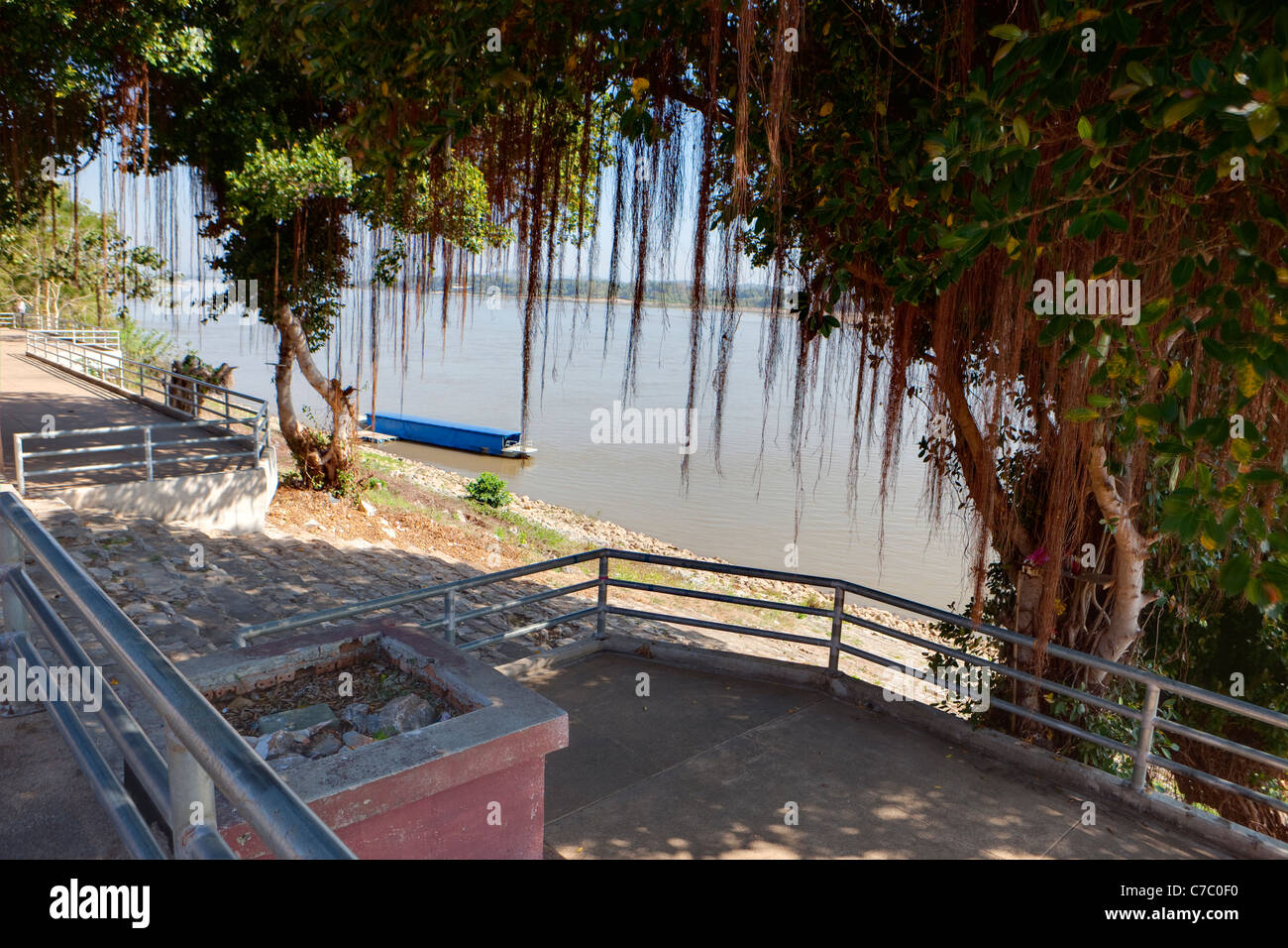 Mekong River, Chiang Saen, Golden Triangle, Thailand Stock Photo