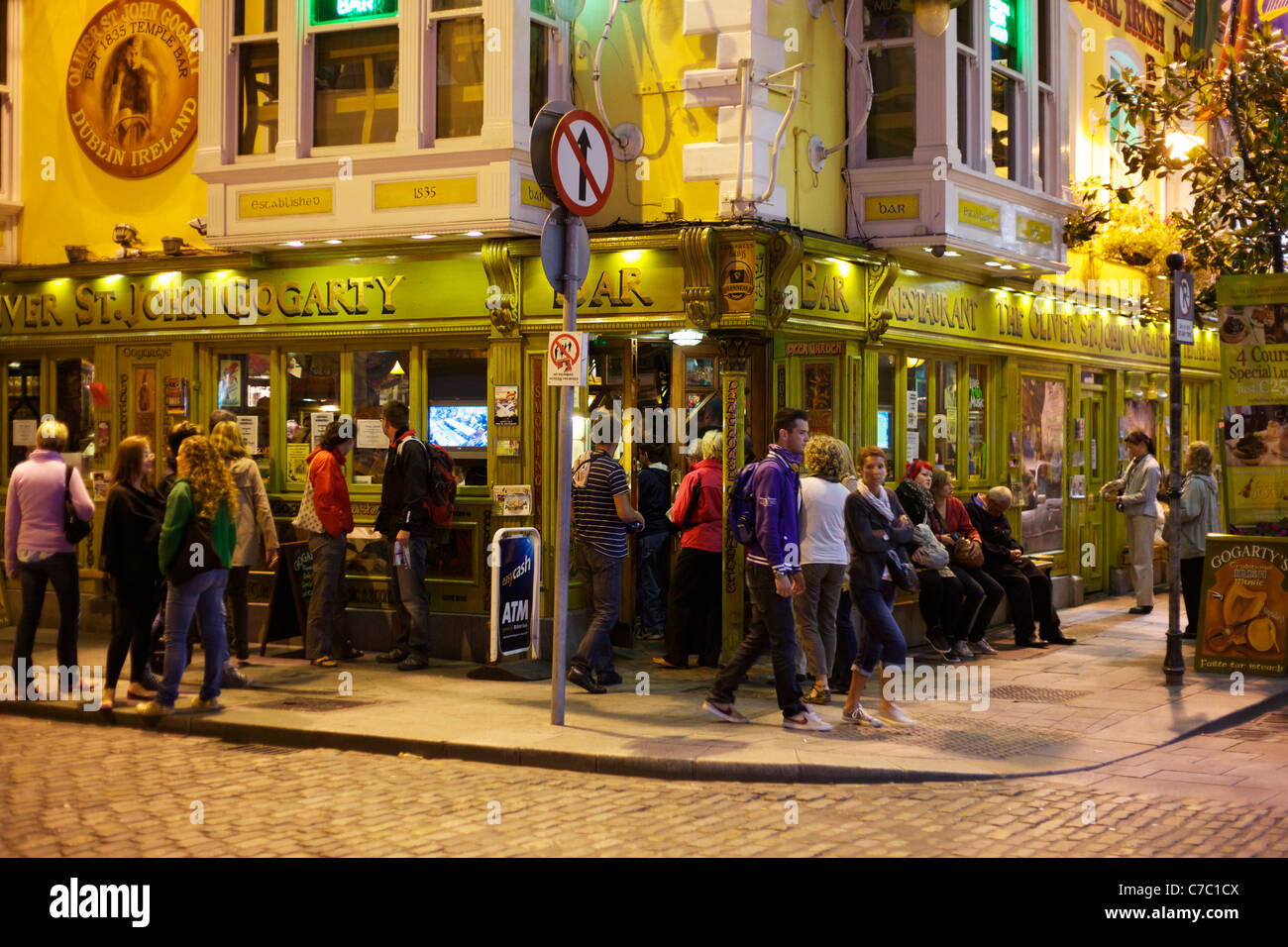 The Oliver St John Gogarty Bar in Temple Bar, Dublin Stock Photo