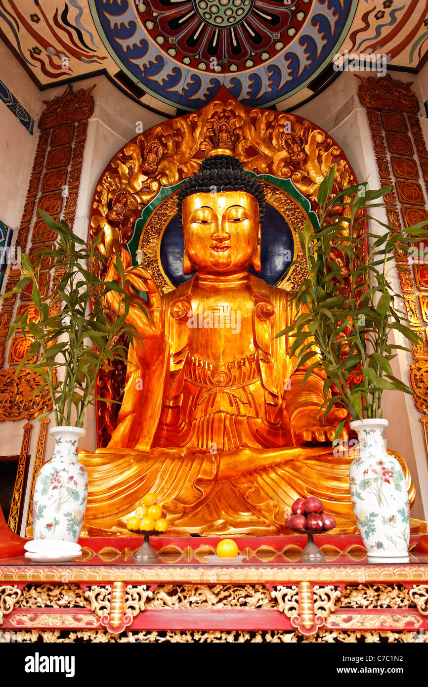 Statue of the Buddha in Po Fook Hill Cemetery, Sha Tin, New Territories