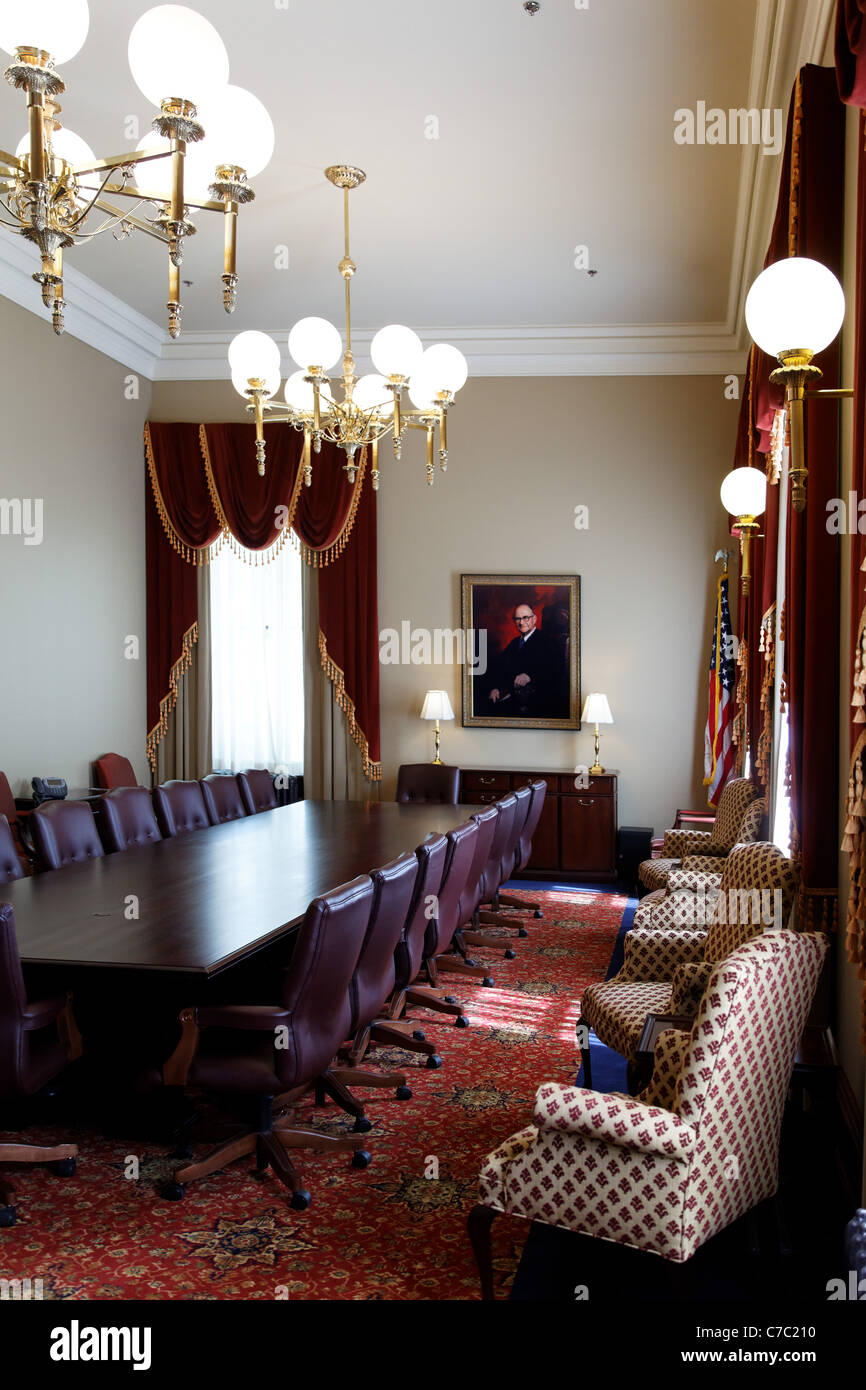 Conference room in the Pioneer Courthouse, Portland, Multnomah County, Oregon, USA Stock Photo
