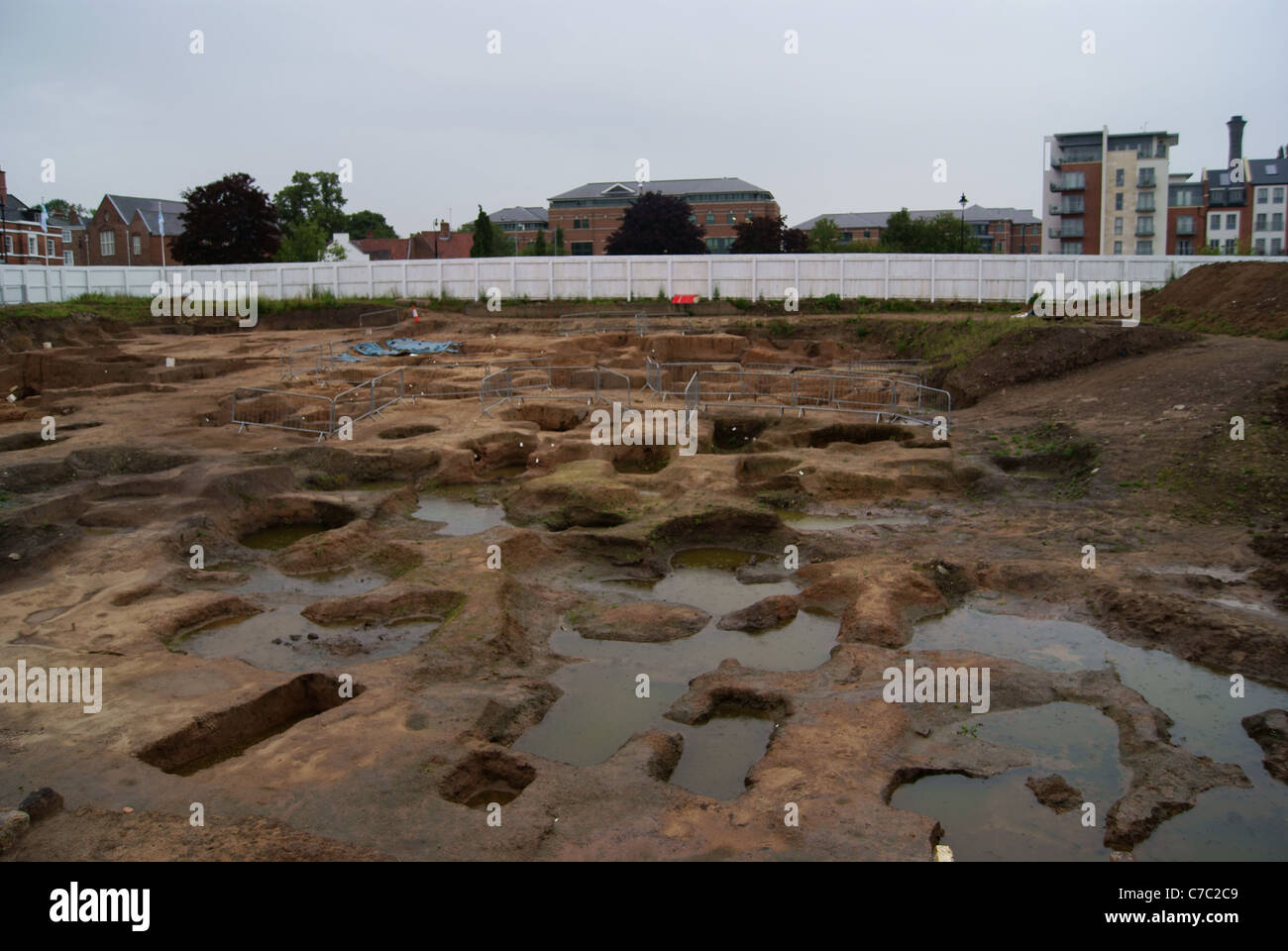 Archaeological dig in York Stock Photo