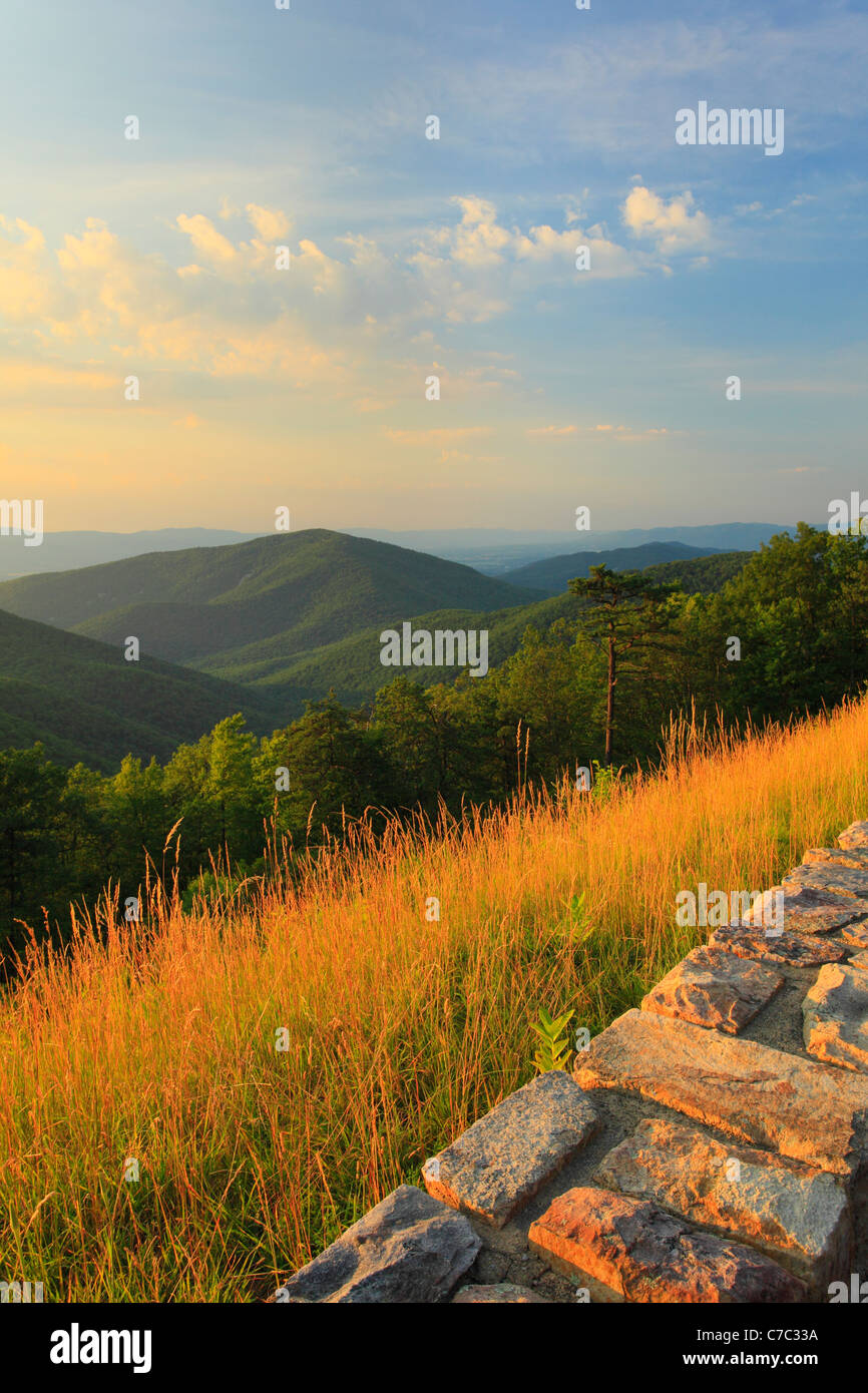 Two Mile Run Overlook, Shenandoah National Park, Virginia, USA Stock Photo