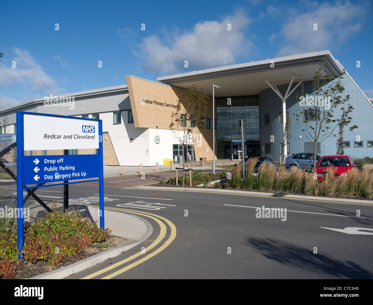 Newly built small primary care hospital Redcar Cleveland Stock Photo