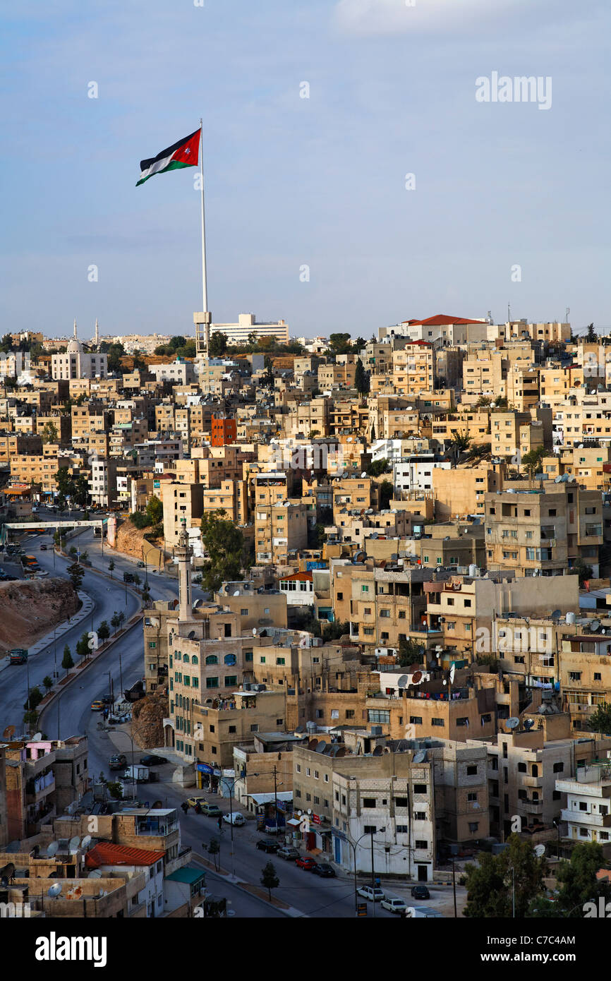 Amman city and flag of jordan hires stock photography and images Alamy