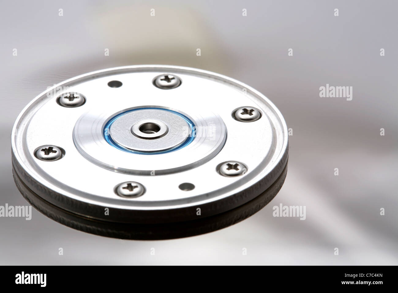 Hard disk drives platters Stock Photo Alamy