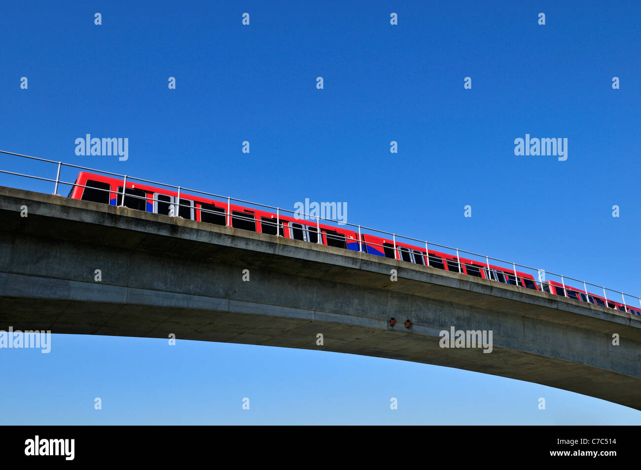 Docklands Light Railway, London E14, United Kingdom Stock Photo