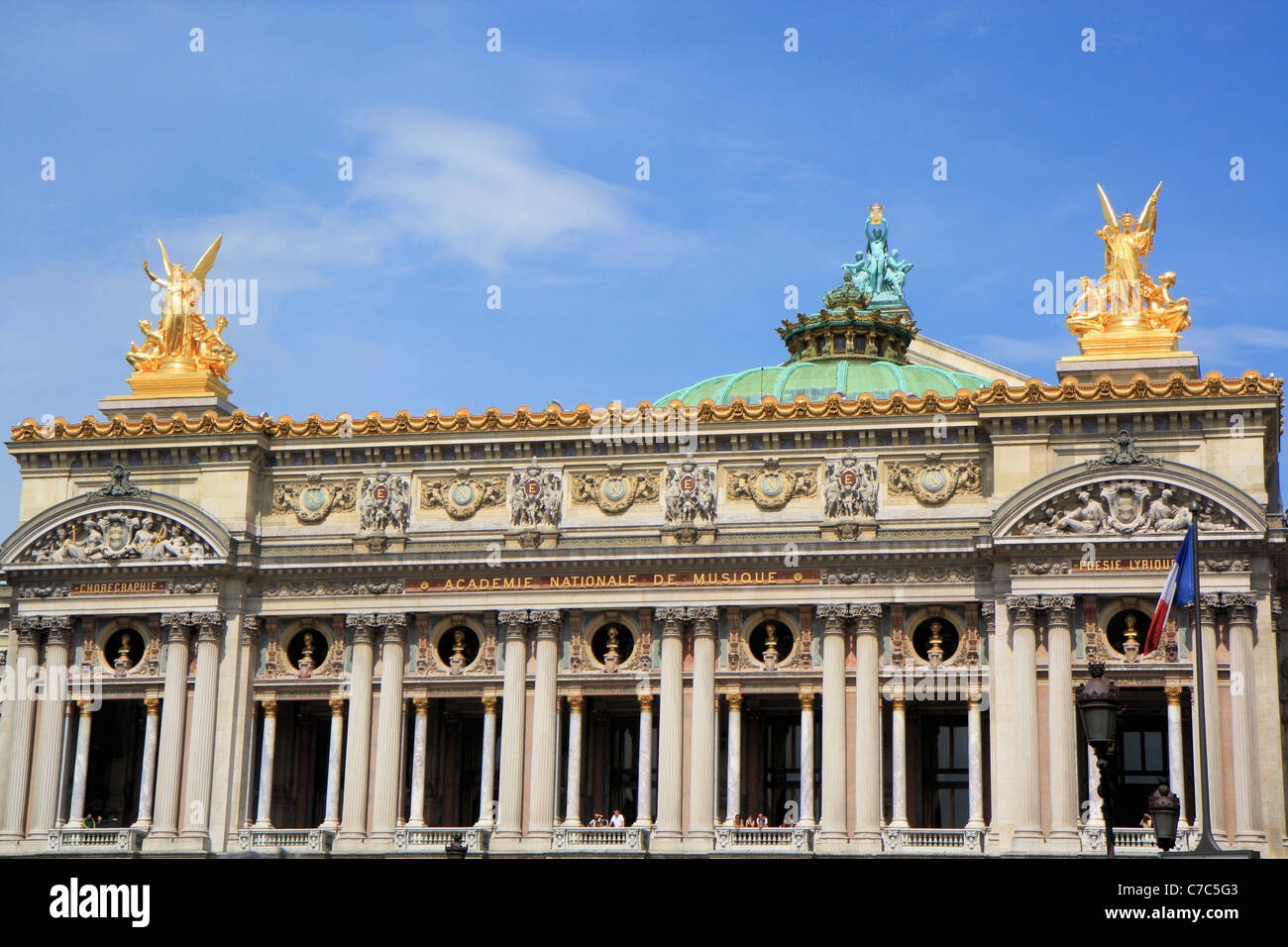 Outside view of the opera garnier, Paris, France Stock Photo