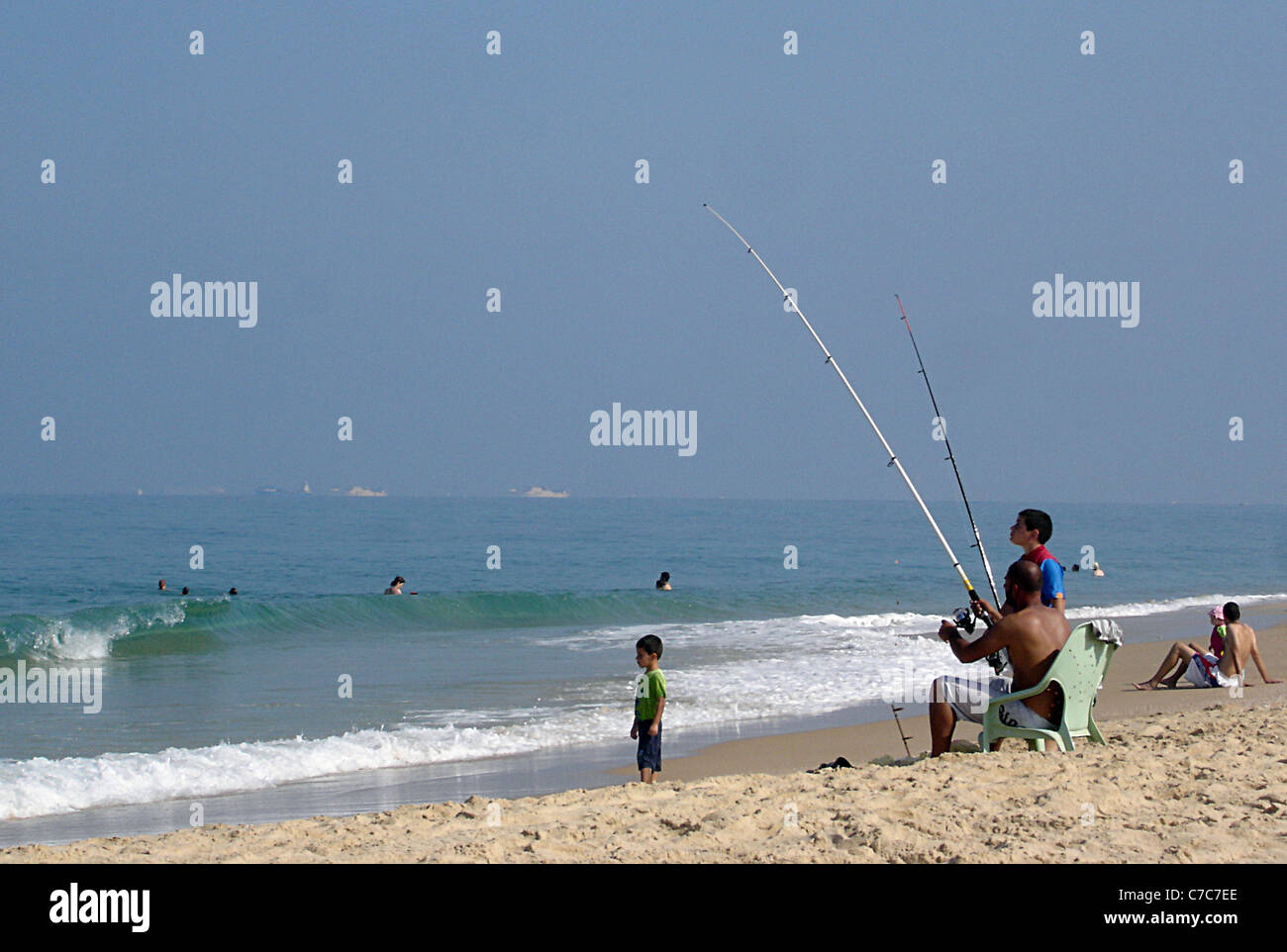 Israel - Nitzanim Beach Stock Photo