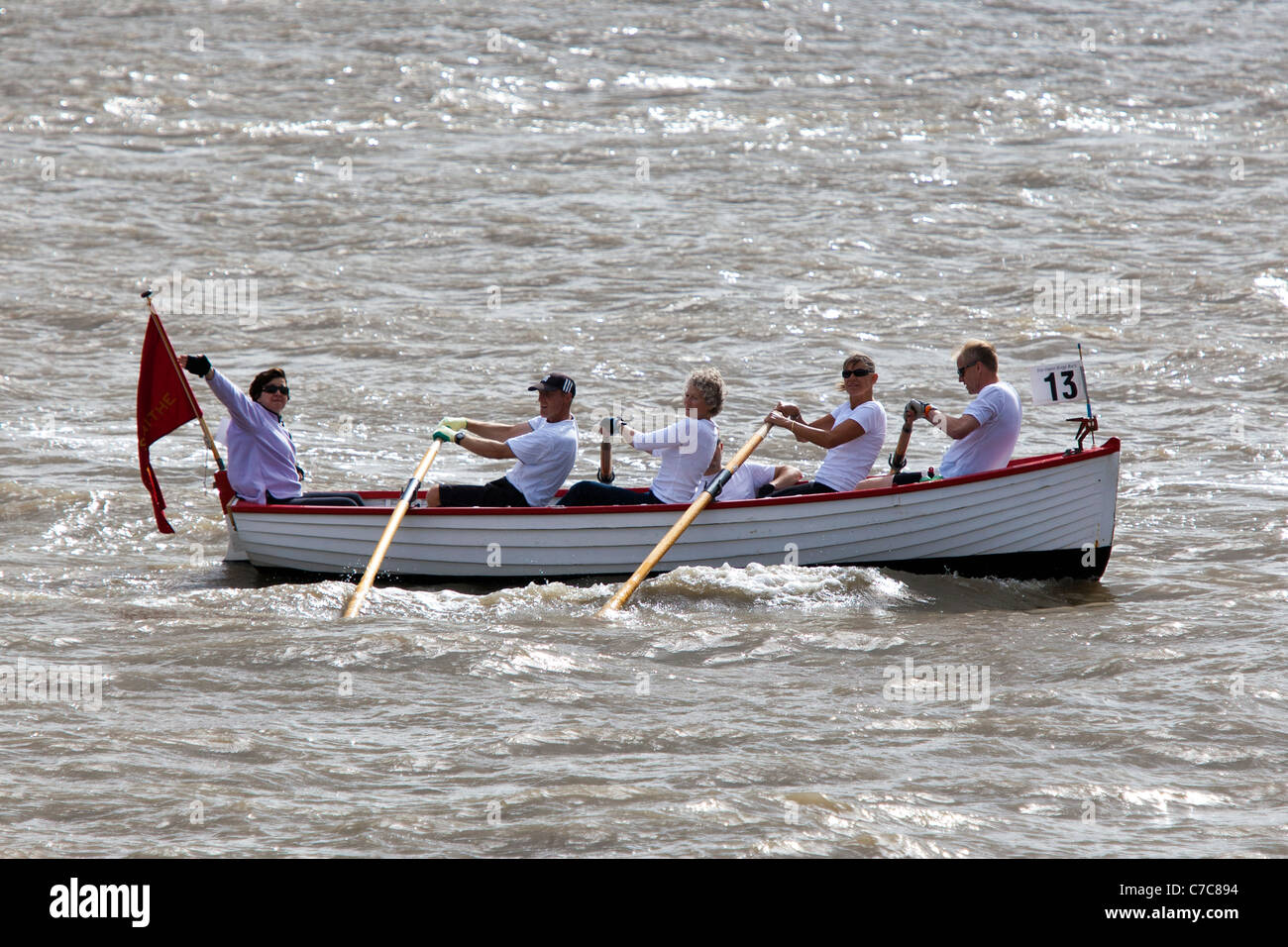 The Great River Race, The Thames, London, UK. September 2011. Stock Photo