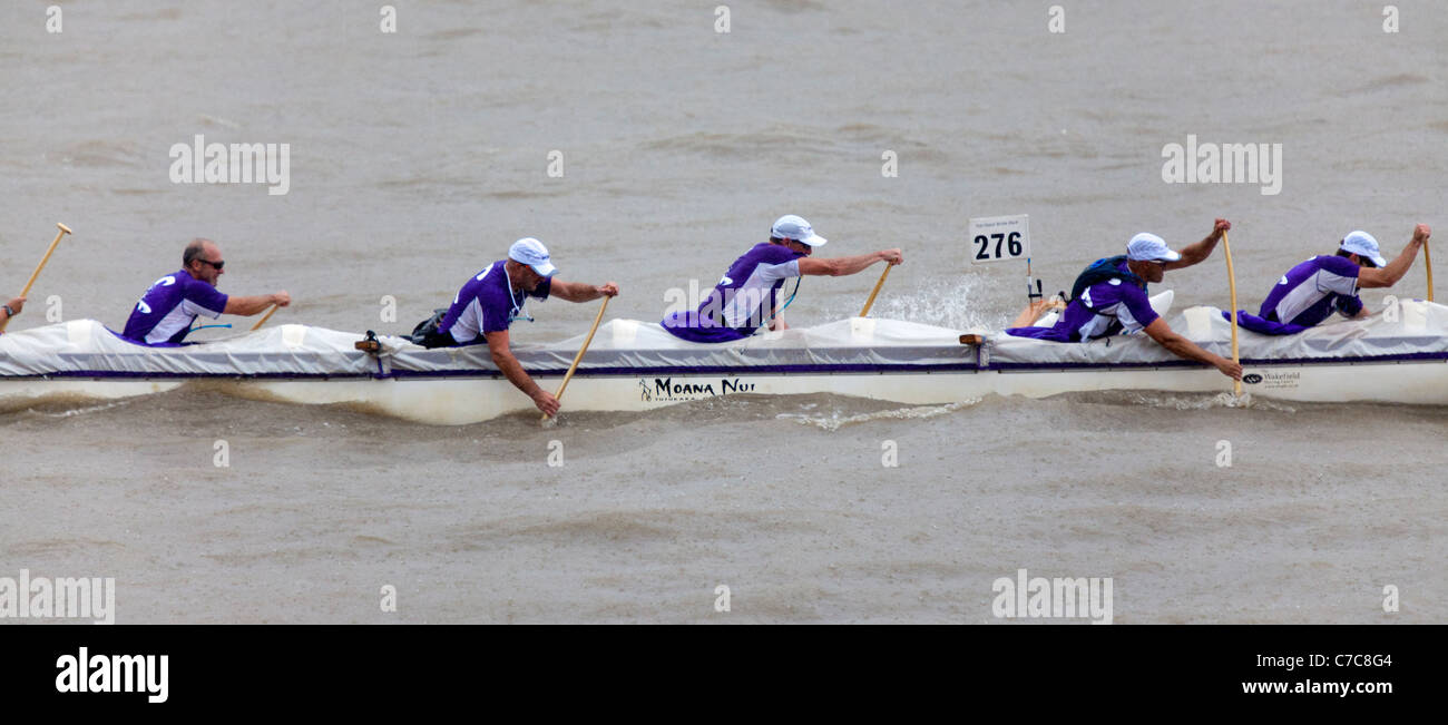 The Great River Race, The Thames, London, UK. September 2011. Stock Photo