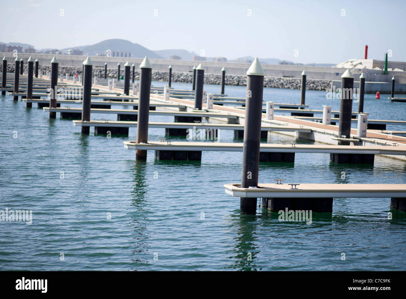 Laredo marina in Cantabrian coast Stock Photo