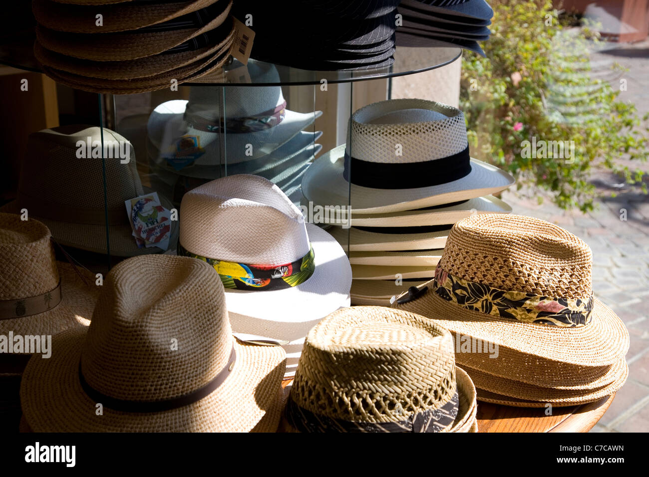 Hats store in Palm Springs Stock Photo
