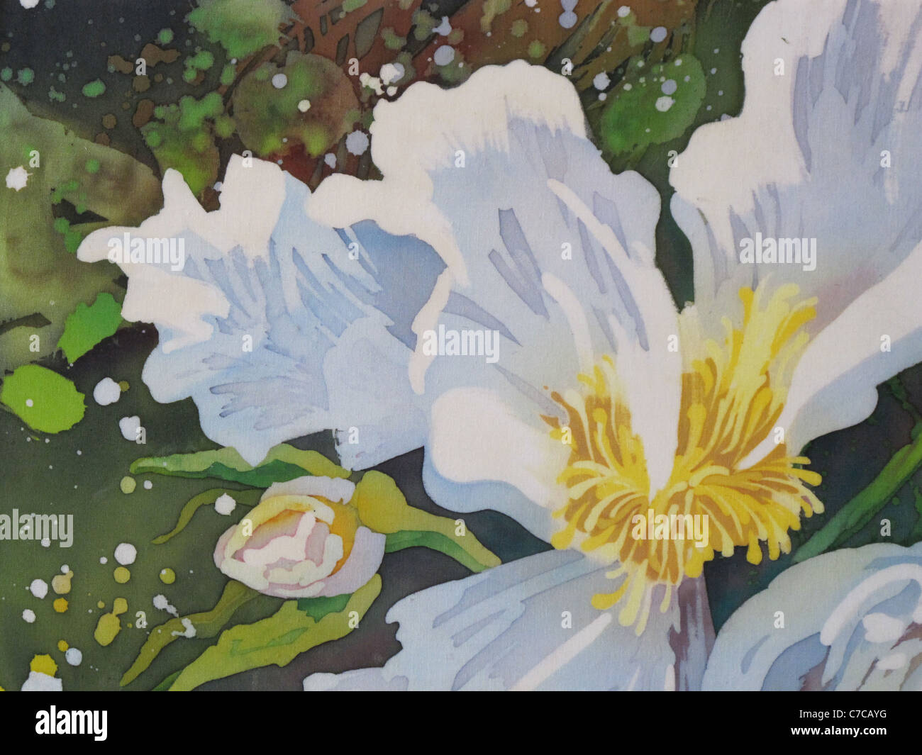 art floral vintage colorful background Stock Photo