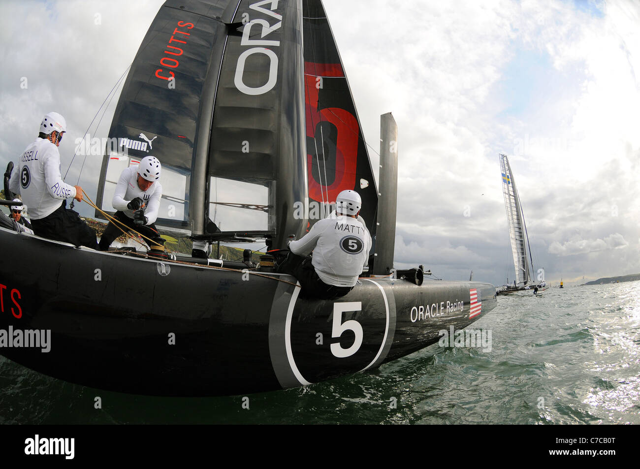 America's Cup World Series sailing event in Plymouth Stock Photo Alamy