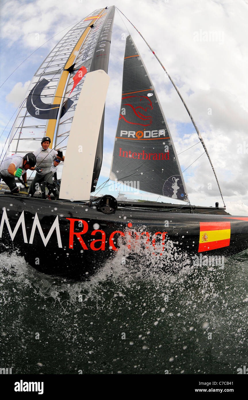 America's Cup World Series sailing event in Plymouth Stock Photo Alamy