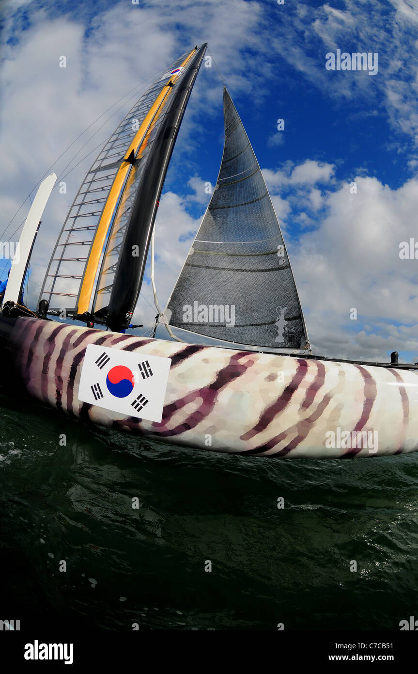 America's Cup World Series sailing event in Plymouth Stock Photo Alamy