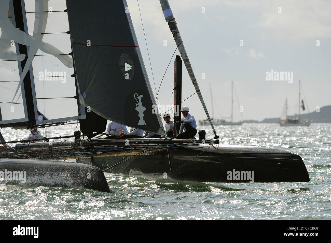 Americas cup catamarans hires stock photography and images Alamy