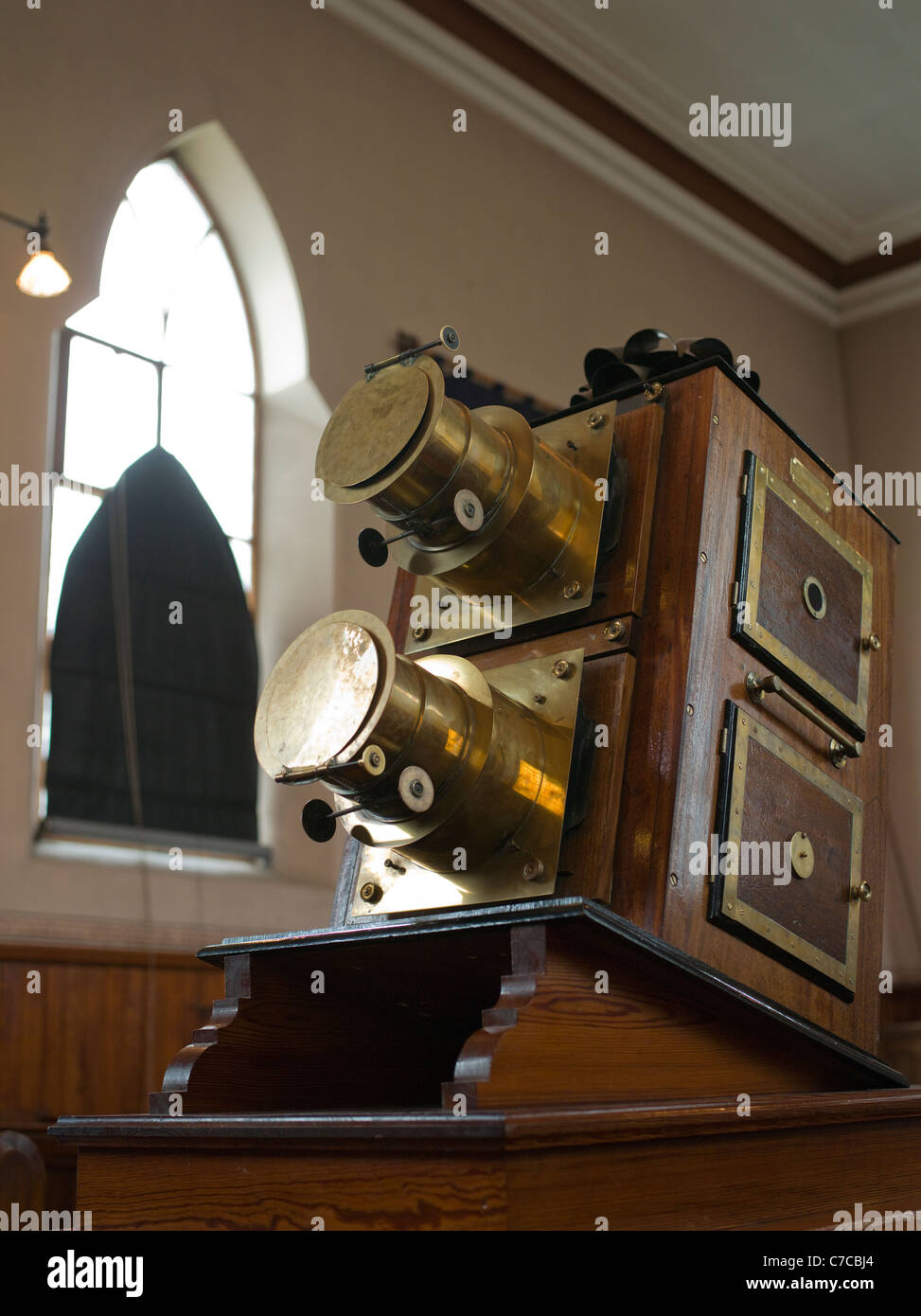 Opaque projector, epidioscope, Methodist Chapel, Pit Village, Beamish