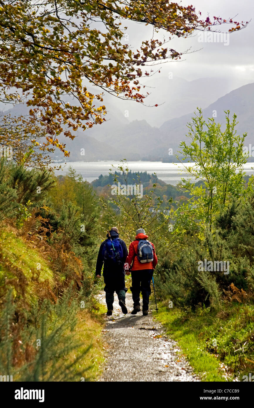 Two hikers walking hi-res stock photography and images - Alamy