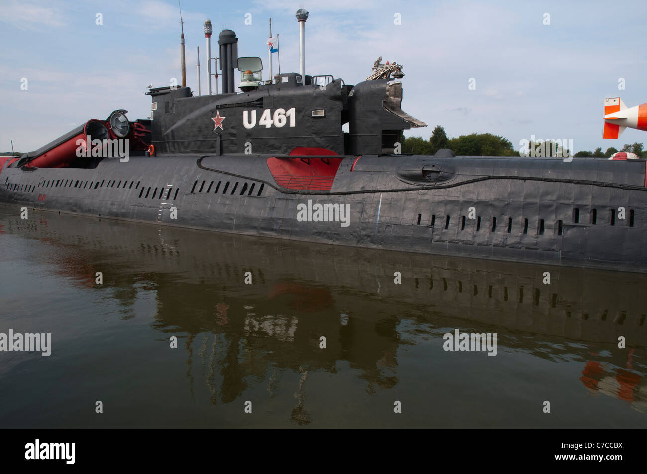 Submarine U461 Peenemünde, Usedom island, Baltic Sea, Mecklenburg
