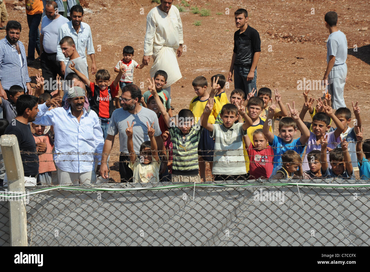 Syrian's Refugees in Turkey., Reyhanli's Refugees camp Stock Photo