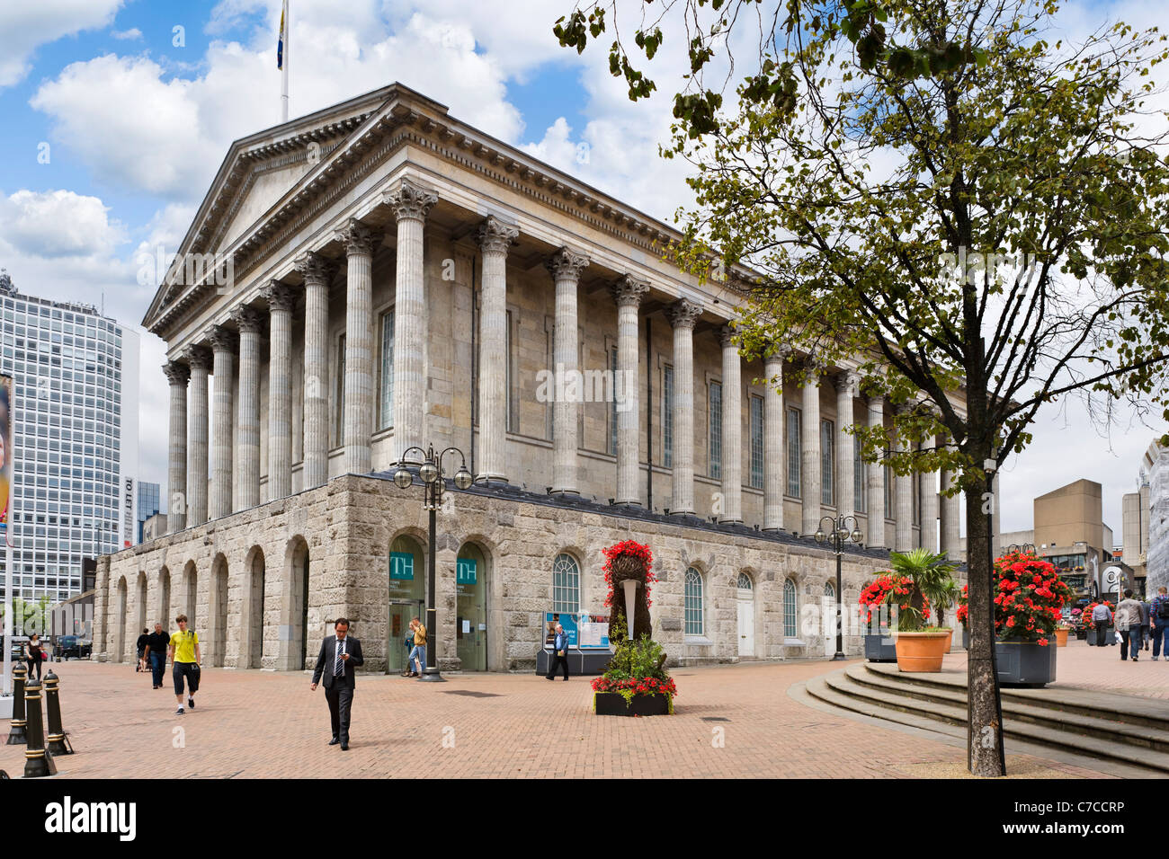 The Town Hall in Victoria Square, Birmingham, West Midlands, England, UK Stock Photo