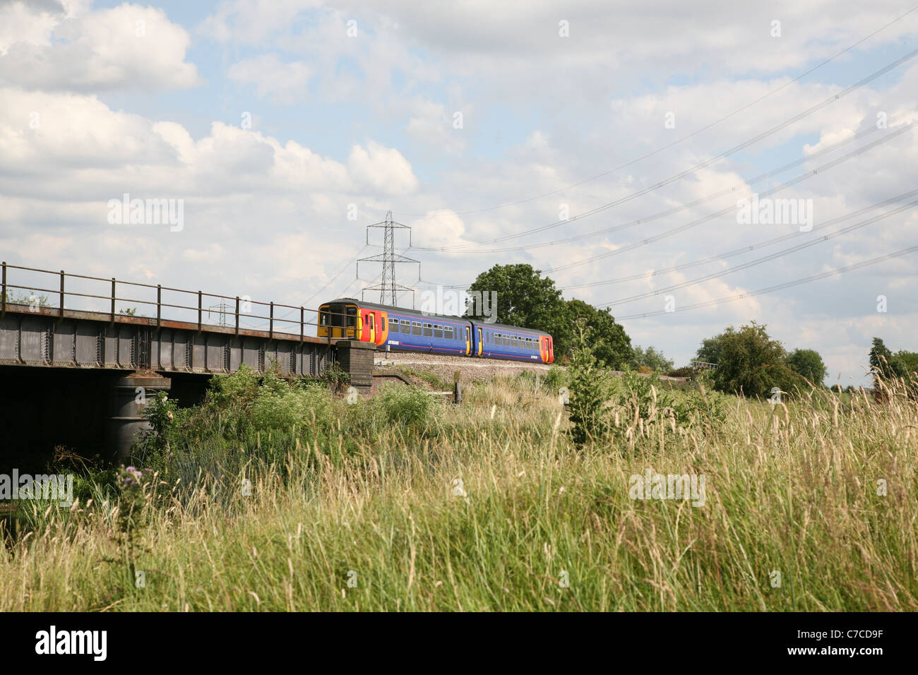 a pacer train on the midland mainline Stock Photo