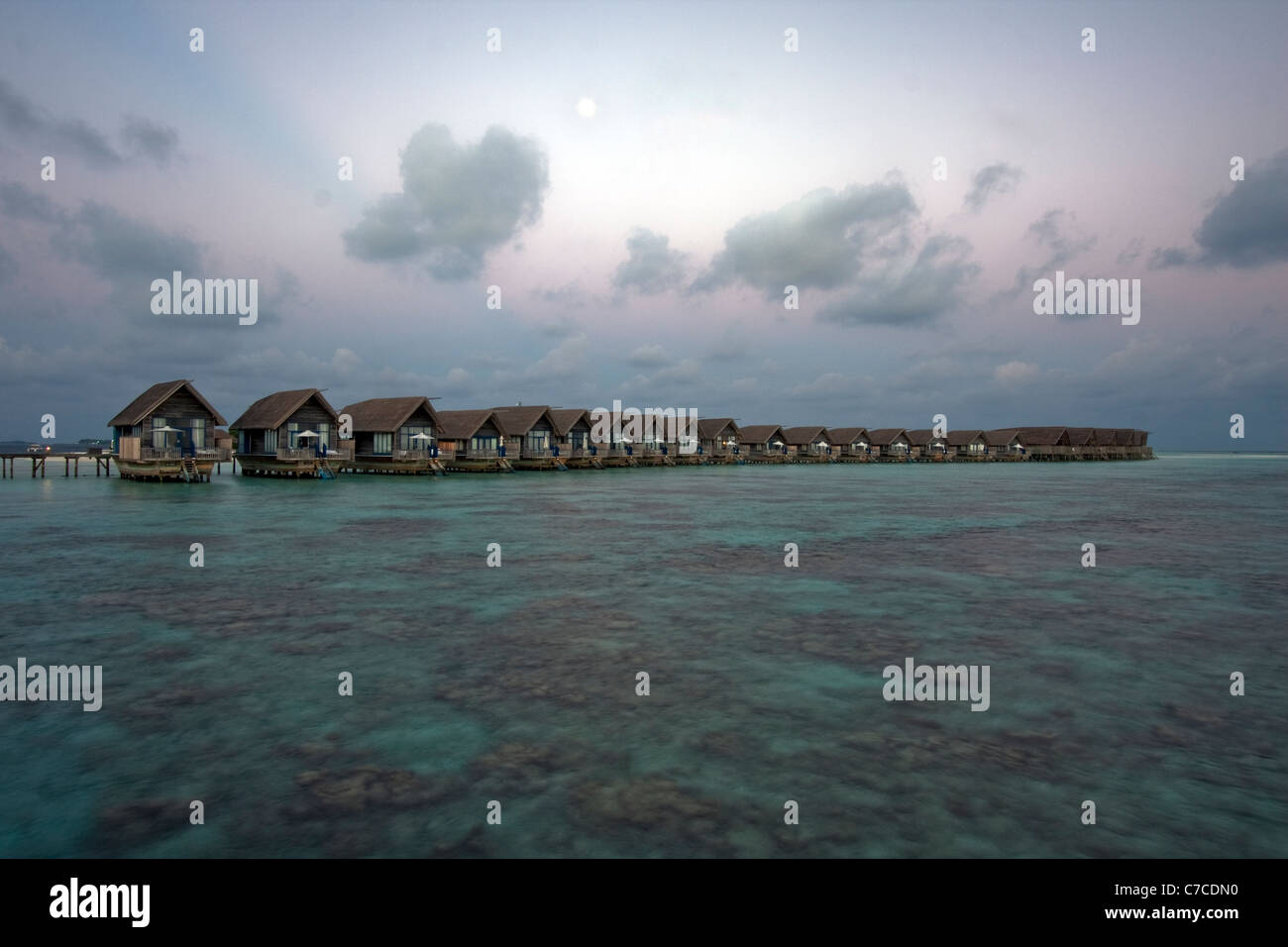 Cocoa Island Resort, Maldives, from the Jetty Stock Photo Alamy