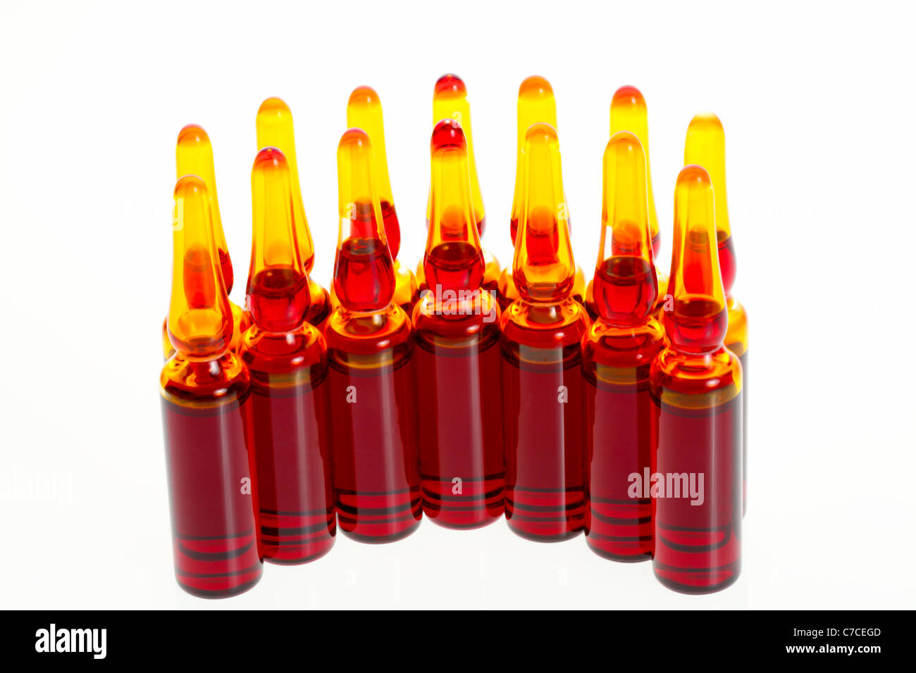 Glass pharmaceutical ampules used for the delivery and storage of