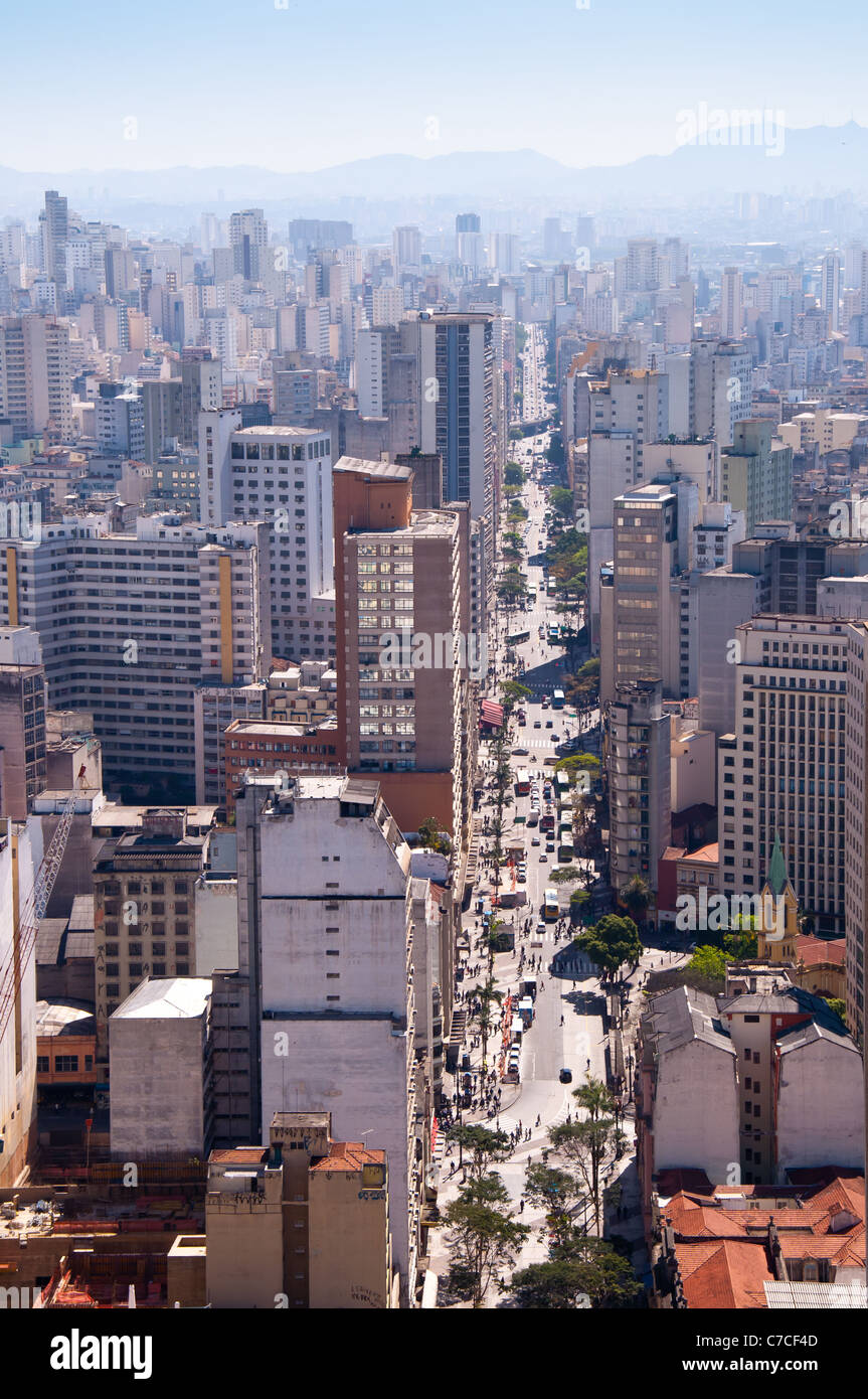 Sao Paulo city, Sao Paulo state, Brazil. Sao Paulo city center, Sao Joao  avenue Stock Photo - Alamy