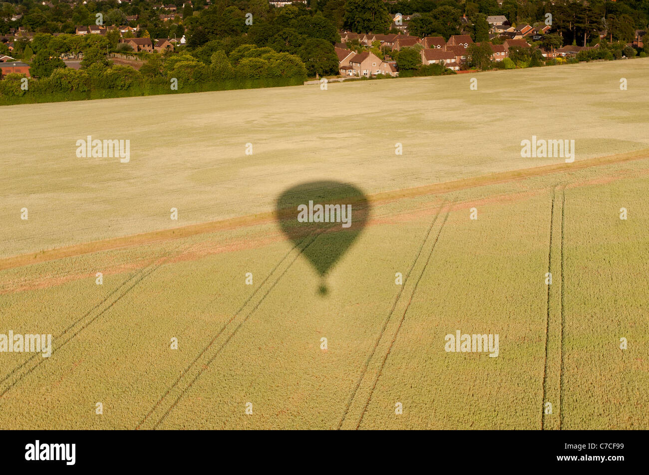 Aerial view of Reading, Berkshire, UK Stock Photo