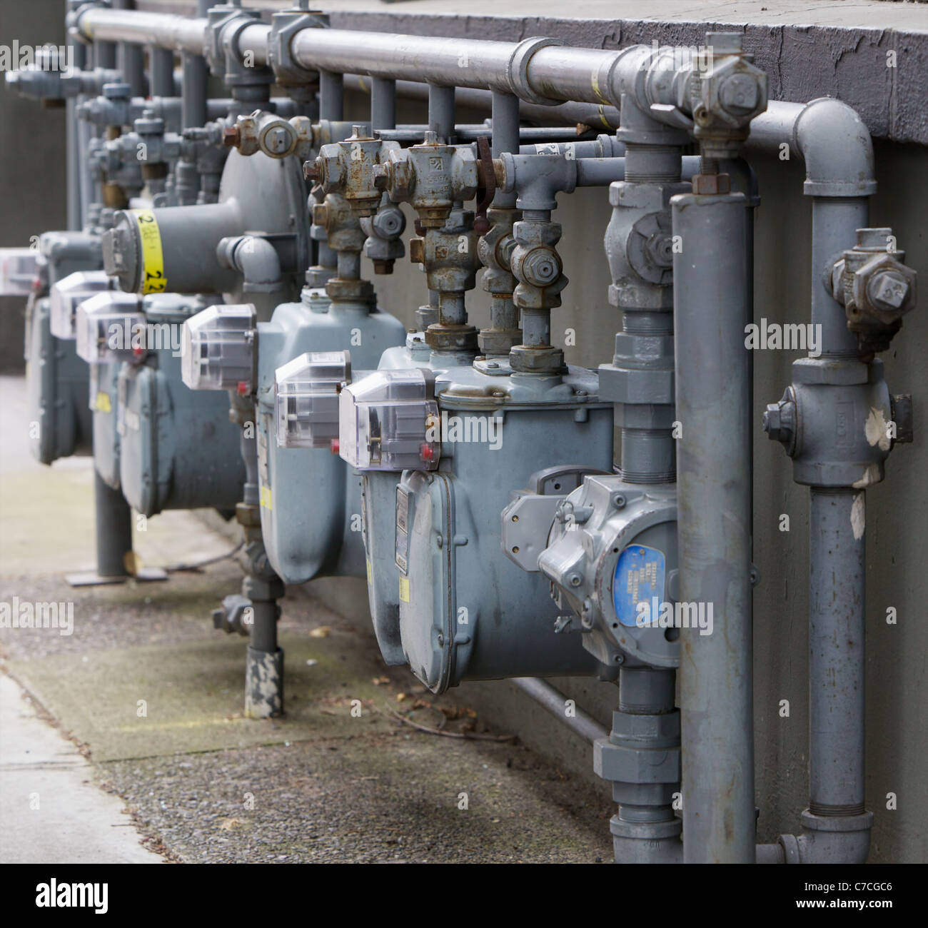 Multiple gas meters hires stock photography and images Alamy