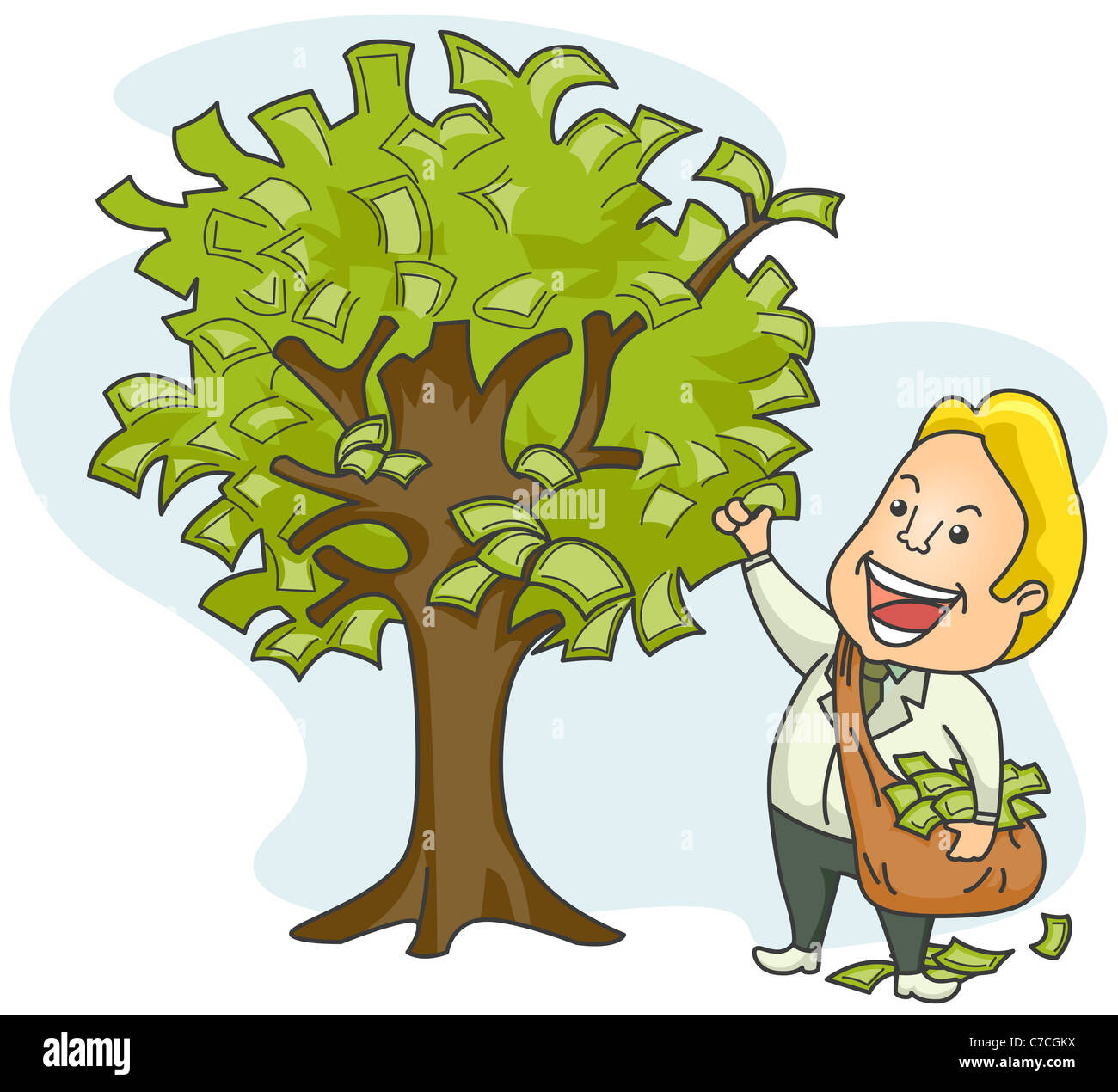 Money, tree, cartoon hi-res stock photography and images - Alamy