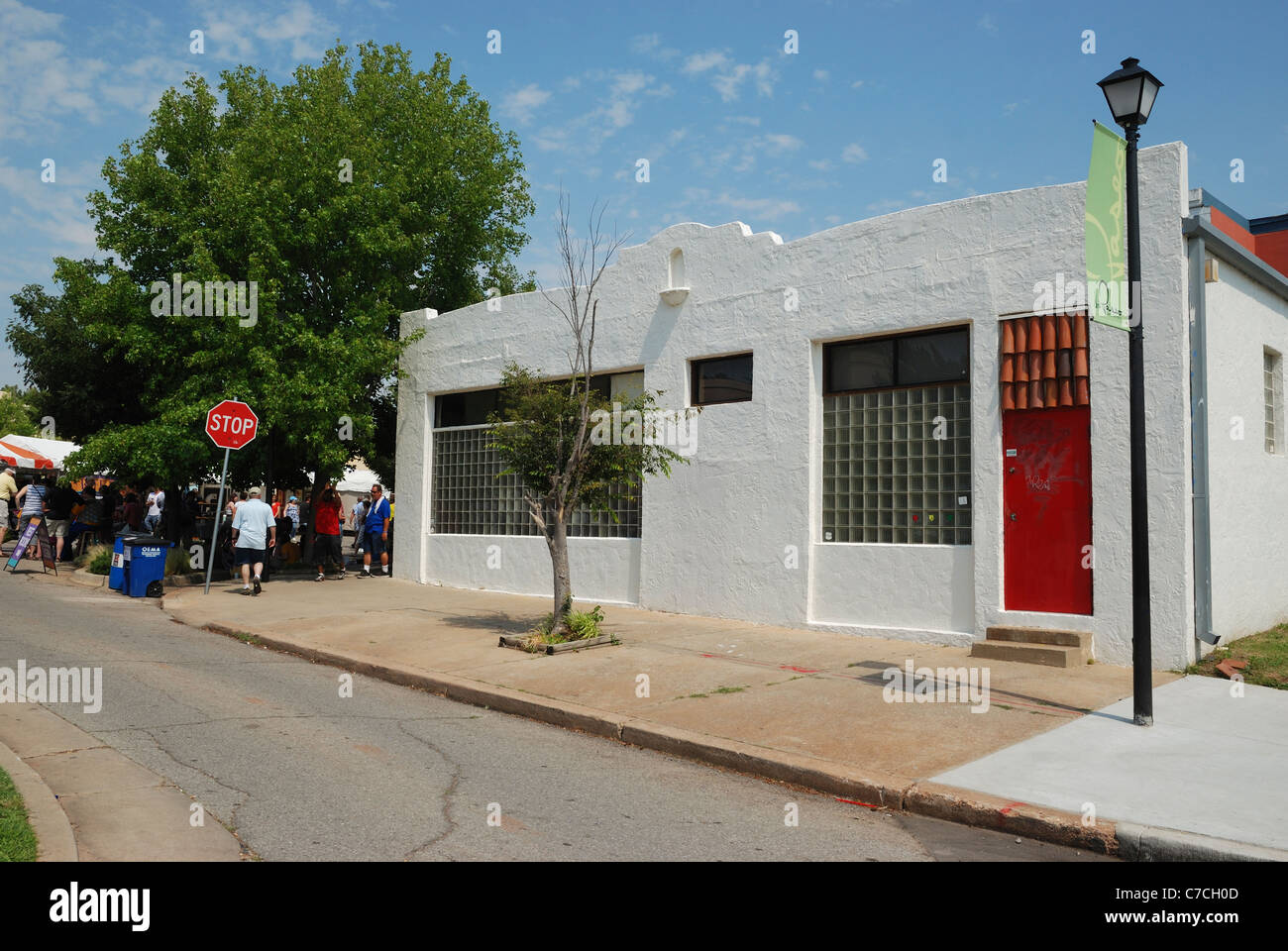 Paseo arts district downtown oklahoma hires stock photography and