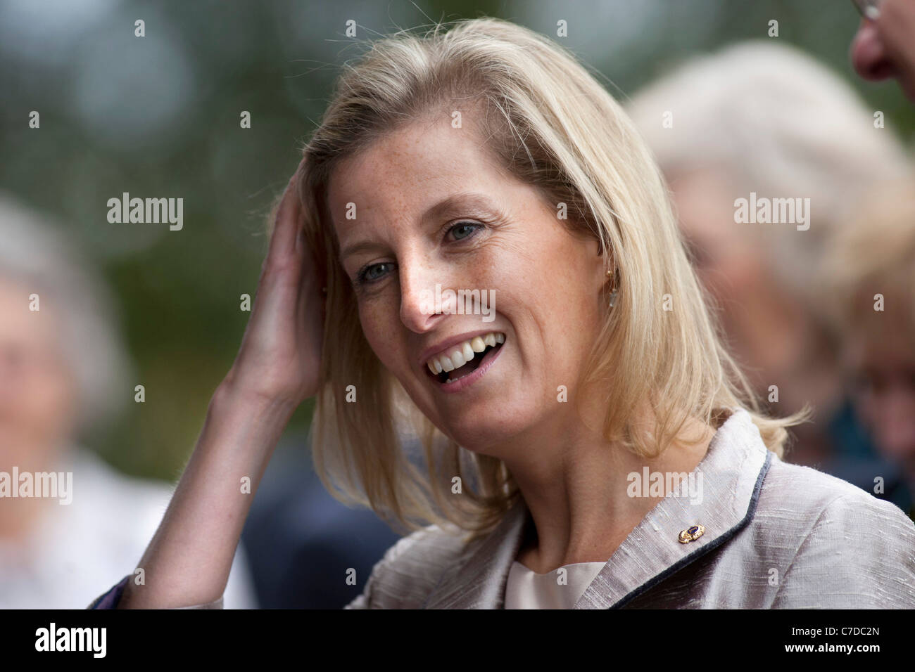 Sophie, Countess of Wessex, pictured visiting the National Memorial Arboretum in September 2011. Stock Photo