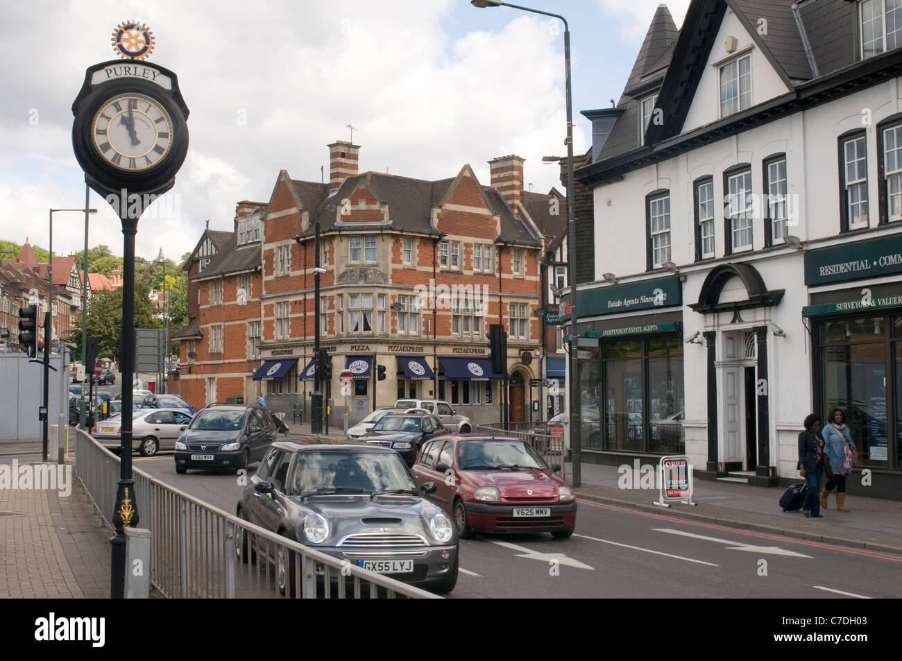 purley high street highstreet surrey south london terry and june Stock Photo