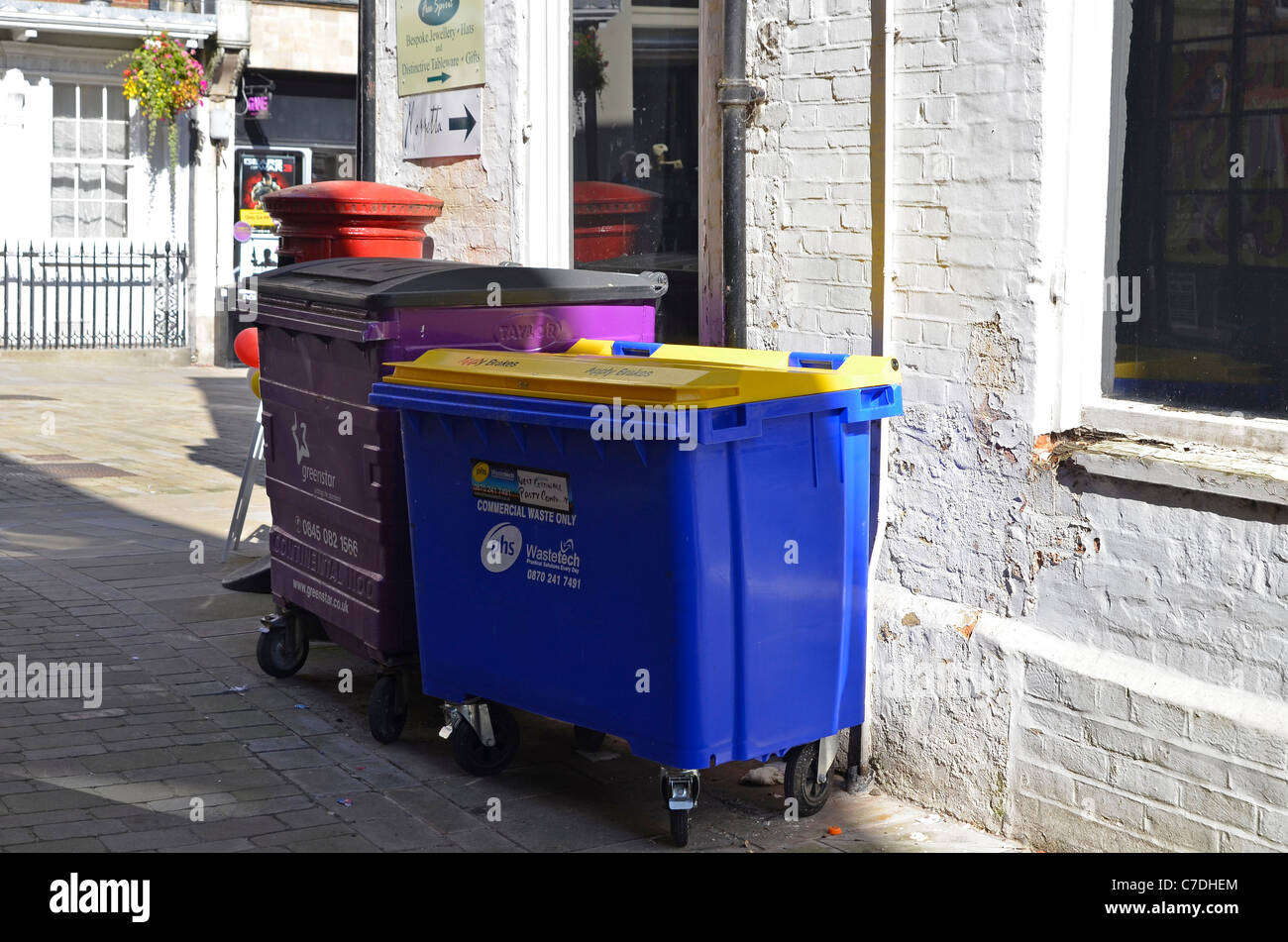 Commercial waste bins hires stock photography and images Alamy