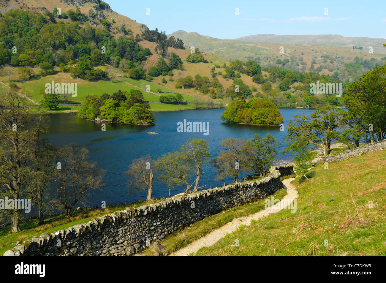 Grasmere Lake in Lake District National Park England Stock Photo Alamy