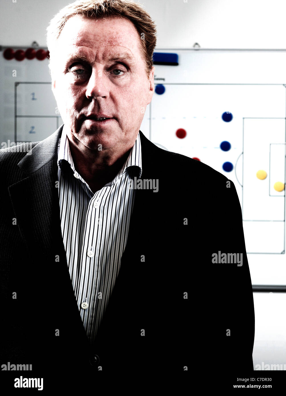 Harry Redknapp in training room premier league manager pundit Stock Photo