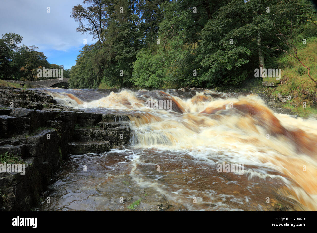 Stainforth Force Waterfall in Early Autumn Stainforth Ribblesdale
