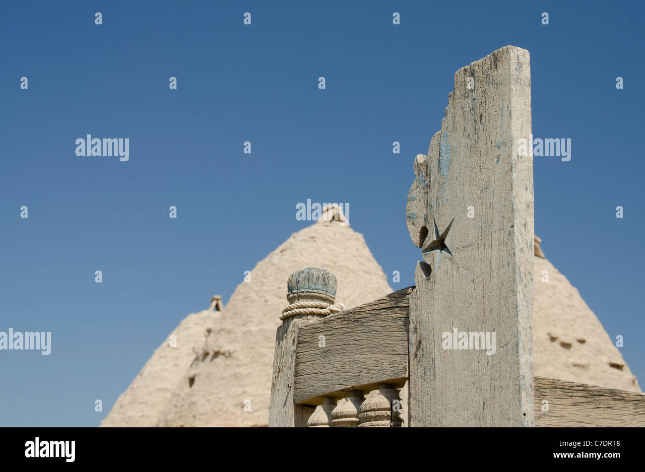 Eastern Turkey, Mesopotamia, ancient city of Harran. Traditional mud ...