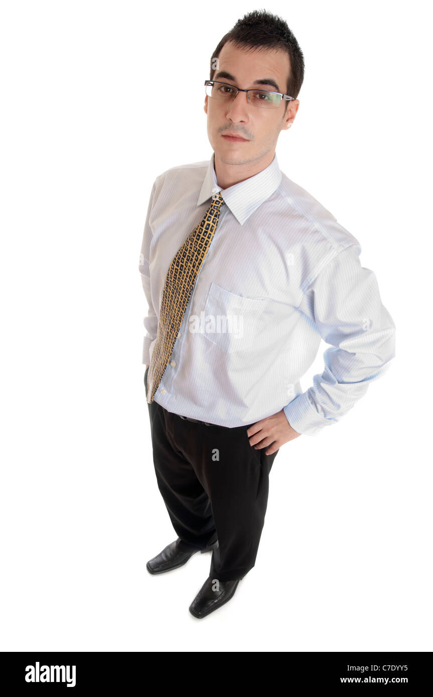 Isolated business man on white background Stock Photo - Alamy