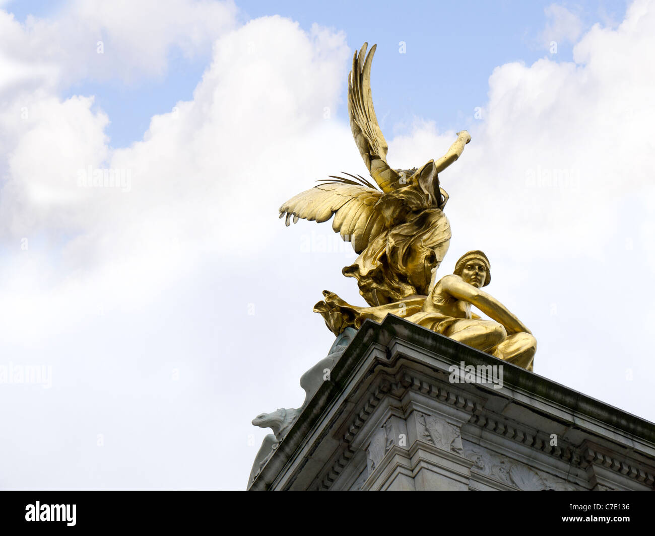 Queen Victoria memorial, outside Buckingham Palace in London, the Capital City of England Stock Photo