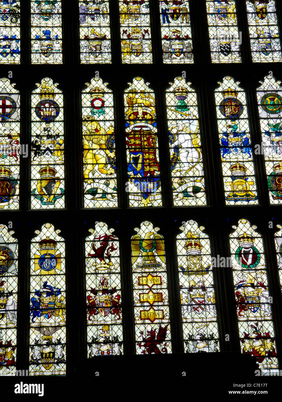 Stained Glass Window in Westminster Hall in London, the Capital City of England Stock Photo Alamy