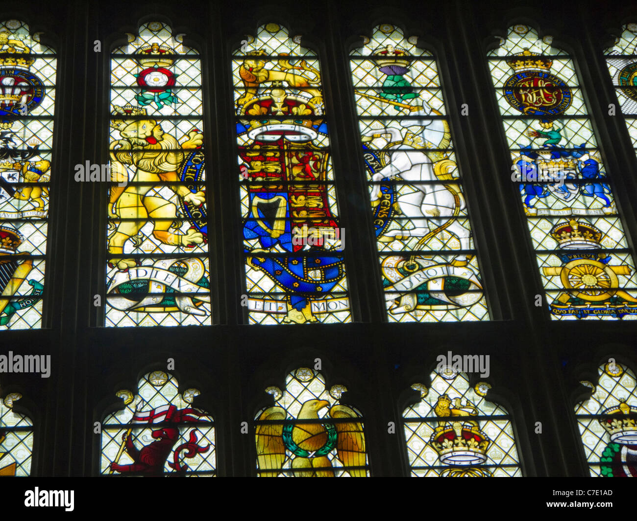 Stained Glass Window in Westminster Hall in London, the Capital City of England Stock Photo Alamy