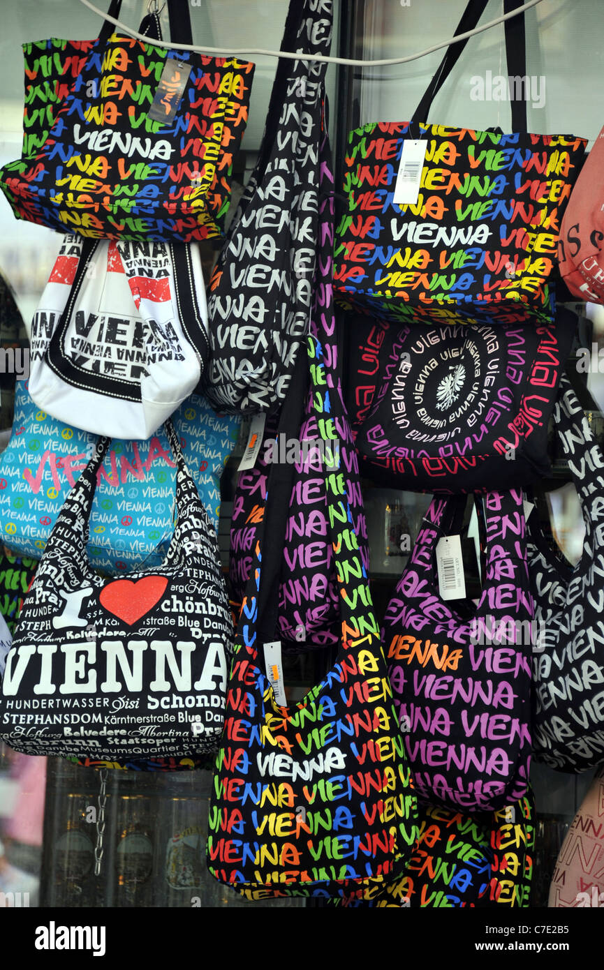 I love Vienna bags, Vienna, Austria Stock Photo