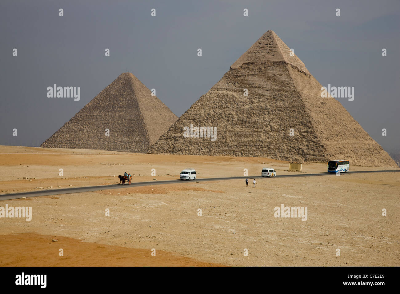 The pyramids at Gisa Stock Photo
